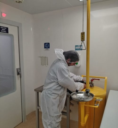 H. Rancagua - Instalación de transfer y Ducha de emergencia